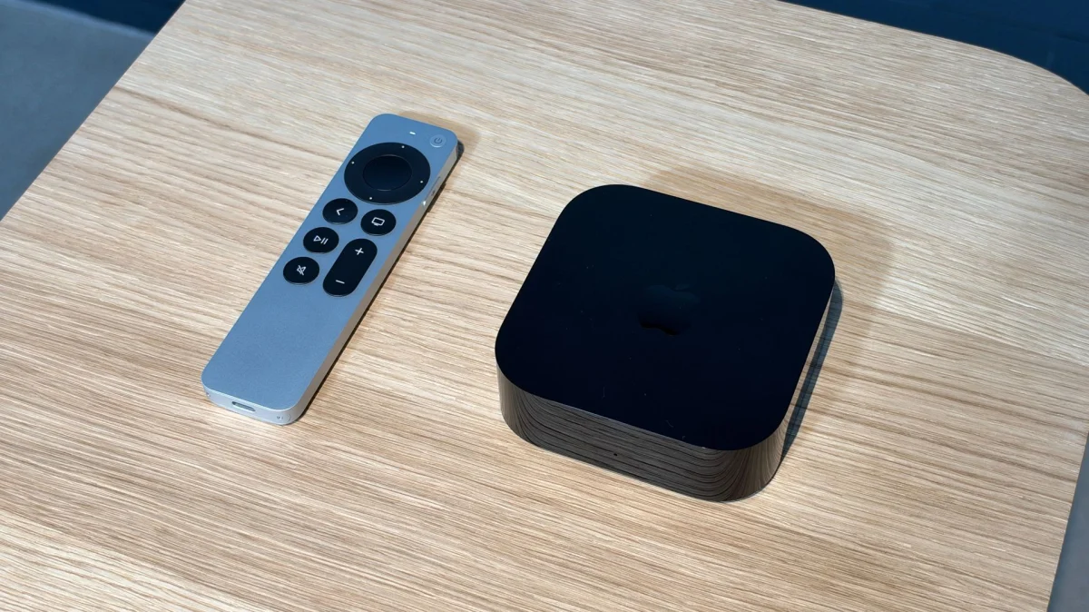 The new Siri Remote with Precision Finding support and the new Apple TV 4K (4th Generation).