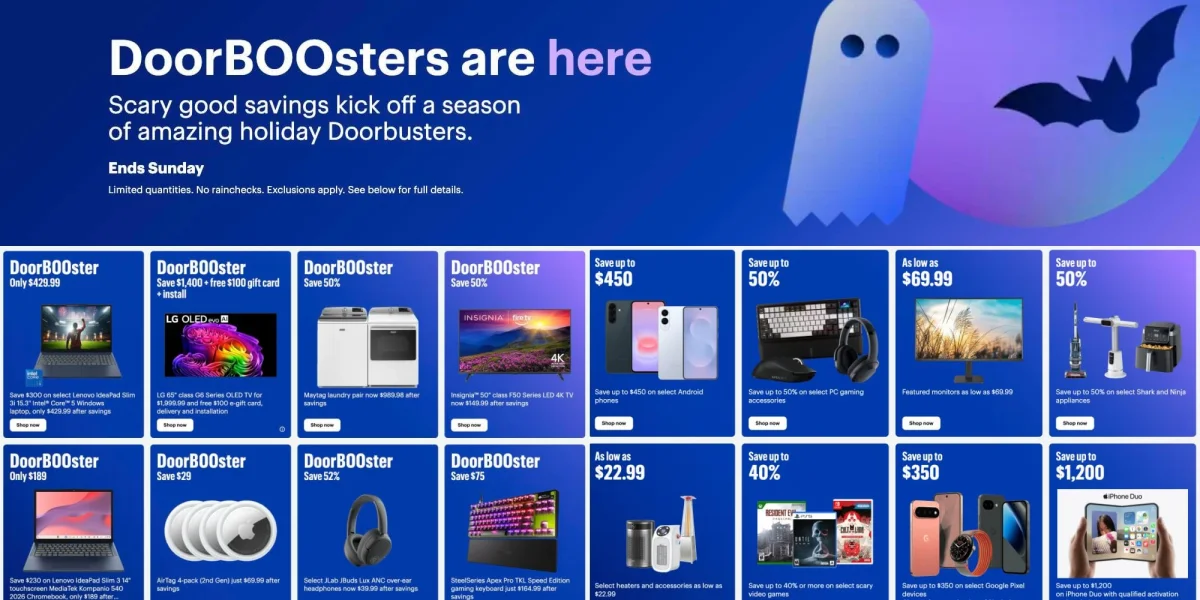 Best Buy Black Friday 2026 week 1 Doorbusters now live