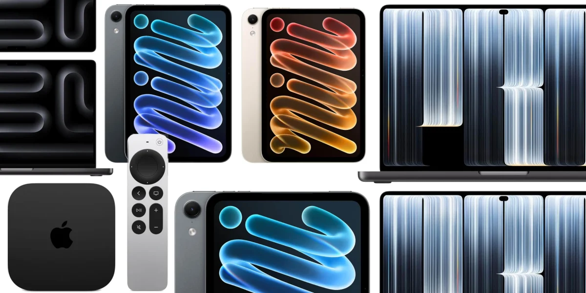 A group of different electronic devices