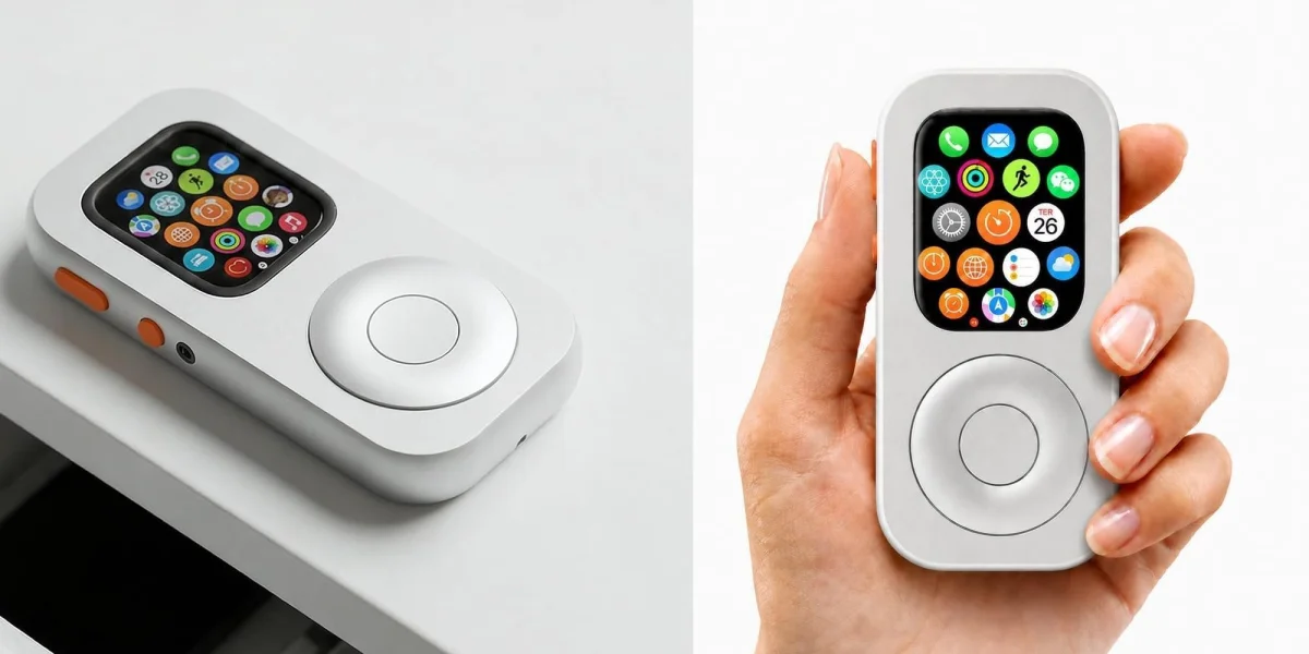 A hand holding a device