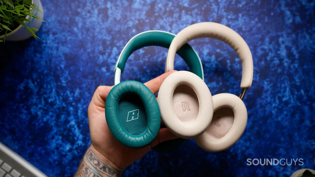 Close-up of the ear cushions inside the Bose QuietComfort Headphones (2nd Gen) and QuietComfort Ultra Headphones (2nd Gen).