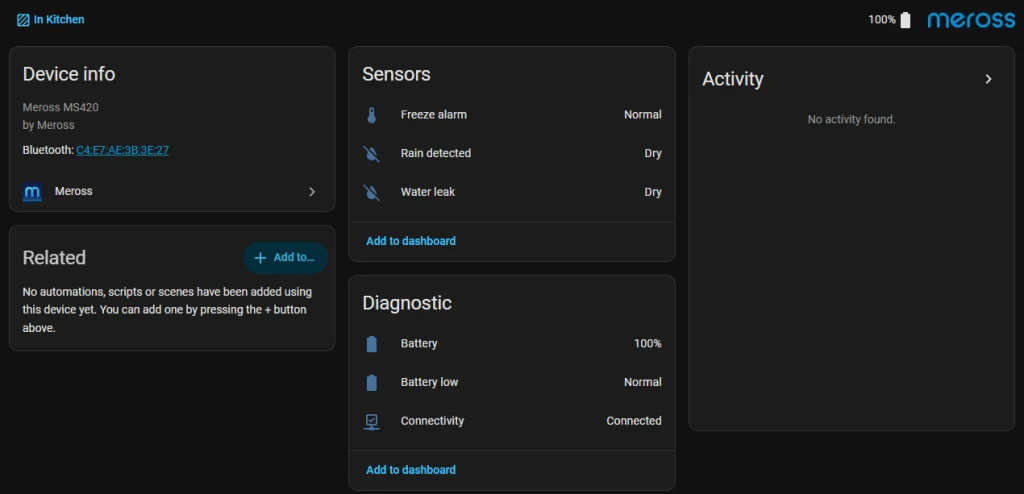 MS220 in Home Assistant