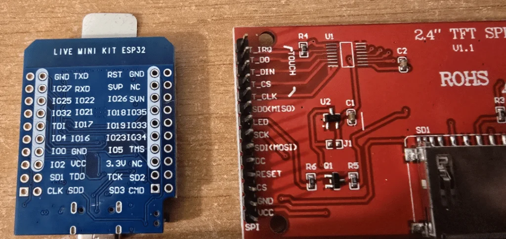 ST7789v 320*240 TFT display and WROOM32 ESP32 board