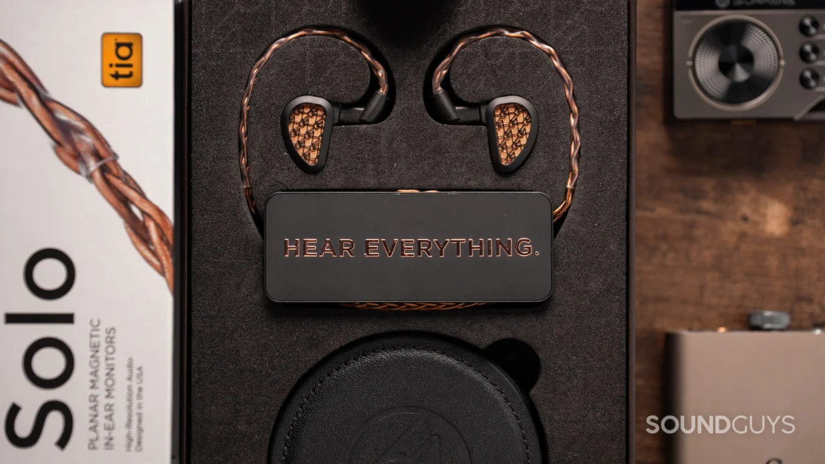 64 Audio Solo inside box packaged in custom fit foam.