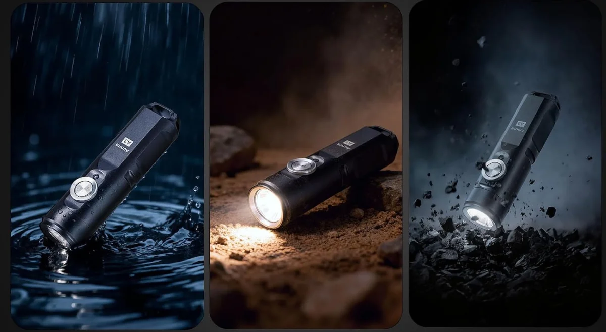 RovyVon A3 Gen 4 Mini Keychain Flashlight Super Bright 650 Lumens