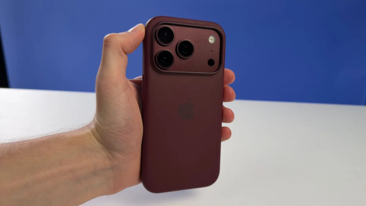 The Apple Silicone Case on the iPhone 18 Pro